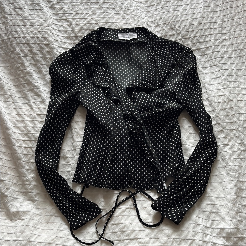 & other stories wrap blouse, size 4